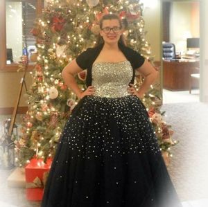 Tailor-made Navy Blue/Silver Prom dress Size 14-18